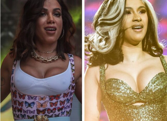 Gabriela Biló / Estadão | Helle Arensbak / Ritzau Scanpix via Reuters Anitta e Cardi B
