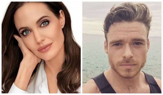 Instagram/@angelinajolie_offiicial/@maddenrichard Os atores Angelina Jolie e Richard Madden.