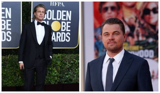 VALERIE MACON / AFP/ Mario Anzuoni/Reuters Os atores Brad Pitt e Leonardo DiCaprio.