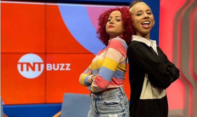 Instagram/@luizagoes A atriz Luiza Góes estreou como apresentadora do 'TNT Buzz' nesta sexta-feira, 1º, ao lado de Gabisteca.
