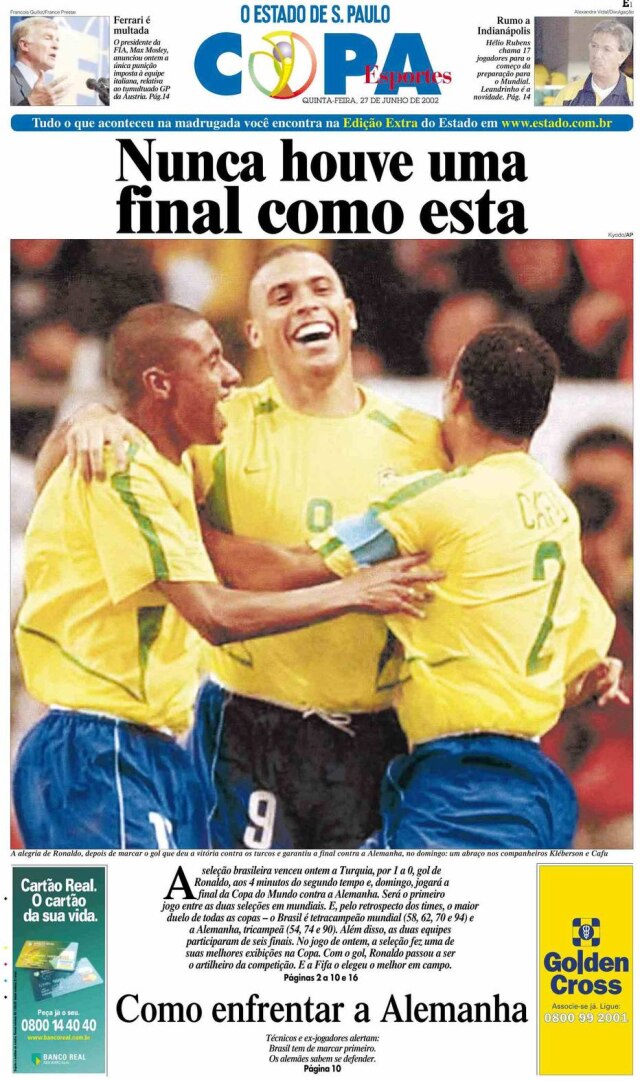 20 anos do Penta: do sofrimento ao êxtase, relembre os jogos do Brasil na  Copa de 2002