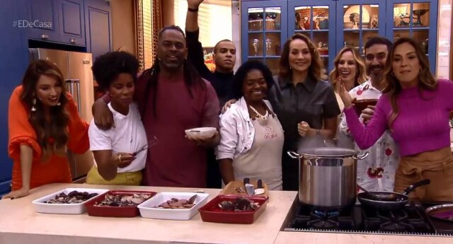 Globo 'É de Casa' recebeu Maria Beltrão, Thiago Oliveira, Rita Batista, os novos apresentadores do programa.
