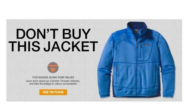 Divulgação Campanha da marca Patagonia: consciência ambiental ou jogada de marketing?