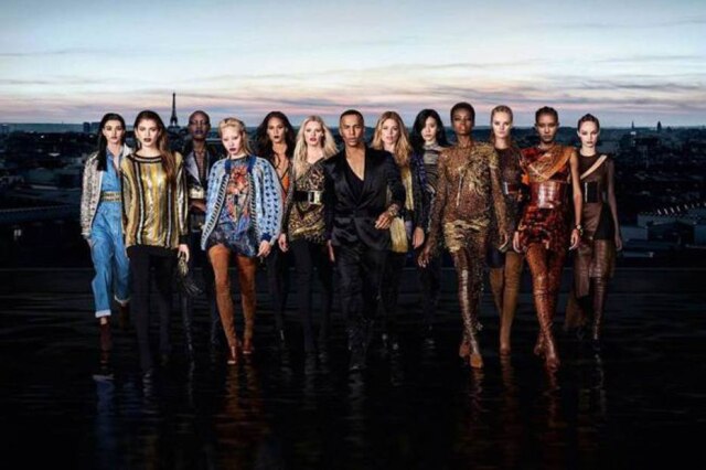 Nico Bustos/ Balmain/ Divulgação Campanha da colaboração da grife Balmain com a L'Oréal