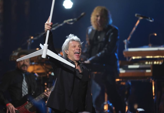 Aaron Josefczyk/Reuters Jon Bon Jovi em show nos Estados Unidos, em 2018.