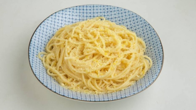 Daniel Teixeira/Estadão Spaghetti al limone de Giuliano Hazan