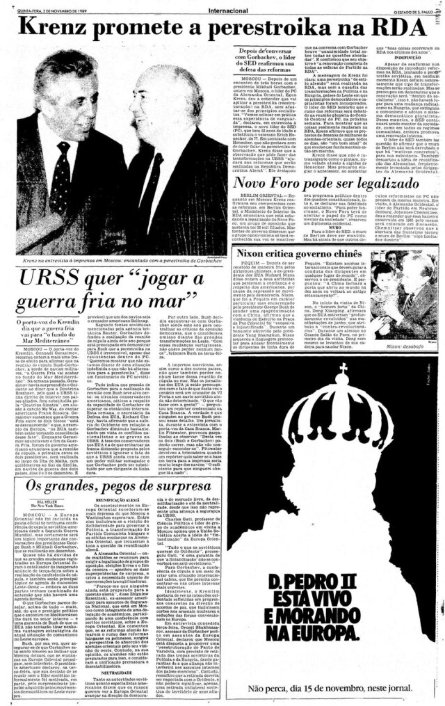 Acervo/Estadão O Estado de S.Paulo - 02/11/1989