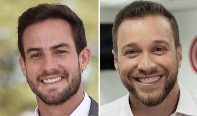 CNN Brasil / Divulgação Daniel Adjuto e Cassius Zeilmann, jornalistas do SBT que foram contratados pela CNN Brasil.