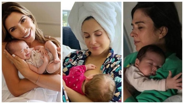Instagram/@patriciaabravanel/claudialeitte/tatawerneck Confira as personalidades do Brasil e do mundo que tiveram filhos em 2019.