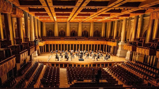 Werther Santana/Estadão Sala São Paulo vazia para o primeiro concerto da Osesp pós-coronavírus.