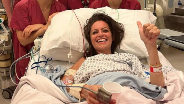 Instagram/@bowelbabe Deborah James em tratamento contra um câncer no intestino. A jornalista do The Sun e da BBC foi diagnosticada com a doença em 2016 e, atualmente, recebe cuidados paliativos em casa.