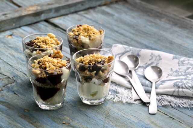 Pedro Knoll|Estadão Verrine, uma estilo de sobremesa servida no copo, como uma terrine doce
