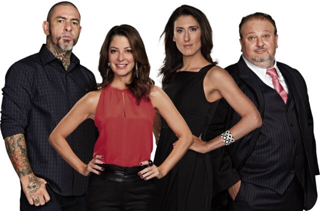 Band Apresentadora e jurados do 'MasterChef Profissionais'