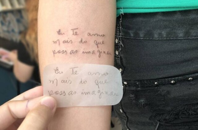Instagram / @aninha.tattoo Tatuagem que Lumiá fez para sua avó.