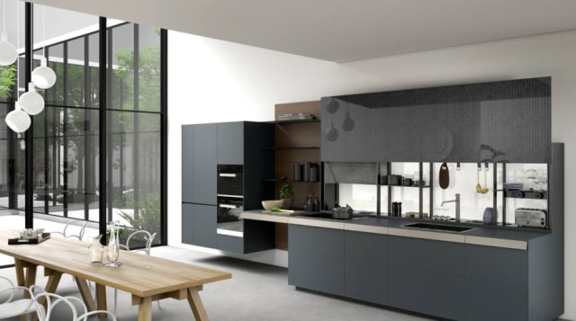 Valcucine Cozinha Machina permite ao cliente customizar o espaço com mais de 300 acabamentos disponíveis para escolha no site da empresa