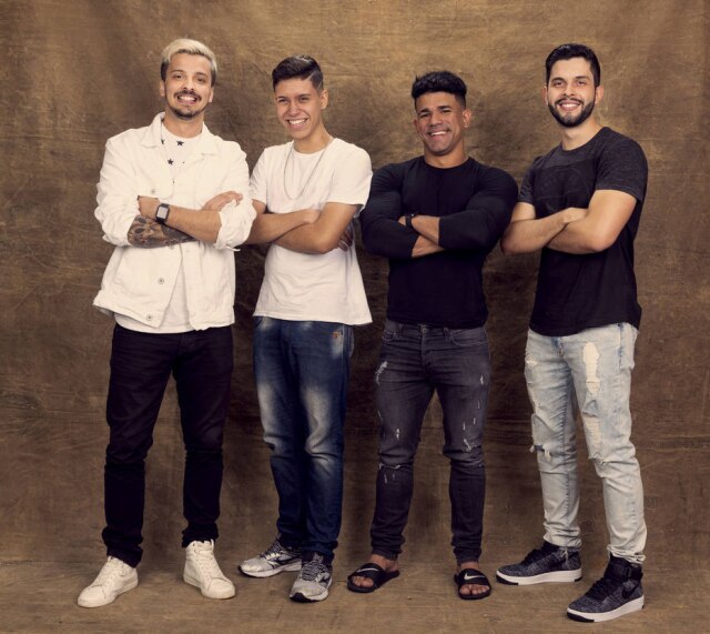 Rodrigo Lopes/Take4 Content/Divulgação Caio Pericinoto, Robin Hood Gamer, Sheviii e Bruno PlayHard serão os youtubers que vão produzir conteúdo diário para o Final Level