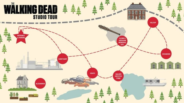 Divulgação / The Walking Dead Studio Tour Fãs poderão conhecer cenários famosos da série.