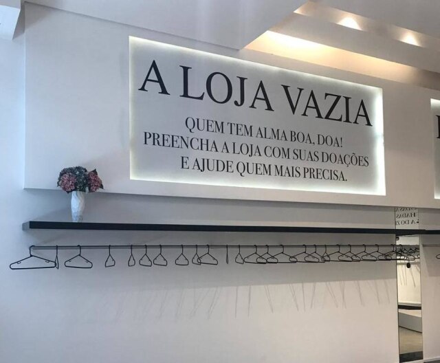 Morumbi Town Shopping/Divulgação Itens arrecadados pelo projeto Loja Vazia, no Morumbi Town Shopping, serão destinados a organização social que atende crianças e jovens.