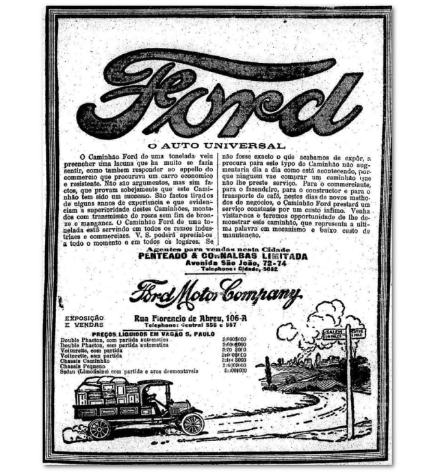 Acervo/Estadão Anúncio publicado em 16/6/1920