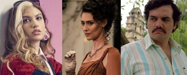 Netflix/ Warner Bros./Netflix Giovanna Grigio, Maria Fernanda Cândido e Wagner Moura são exemplos de artistas brasileiros que conseguiram estabelecer uma carreira também no exterior.