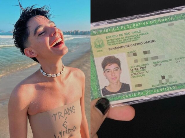 Instagram/@benjamindamini Benjamin Damini celebrou retificação em documento de identidade.