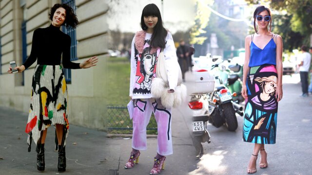 Reprodução / Montagem Vanessa Yumi No street style os looks combinam referências de vários artistas.