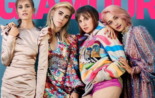 Divulgação As meninas da série Girls são a capa da Glamour americana de janeiro.