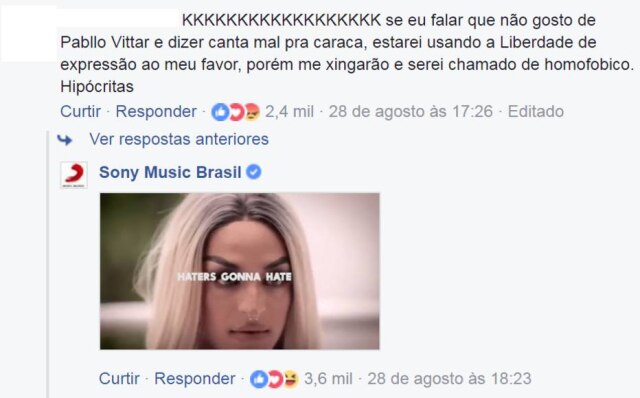 Facebook/sonymusicbrasil .