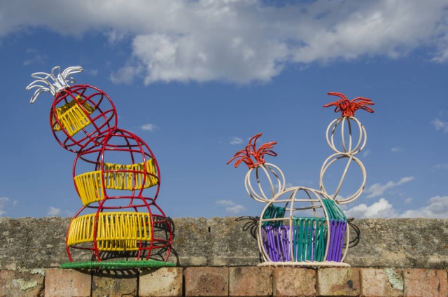 Imagem cedida pela Marni As esculturas em forma de cactus, outro lançamento da Marni para o Salão do Móvel de Milão