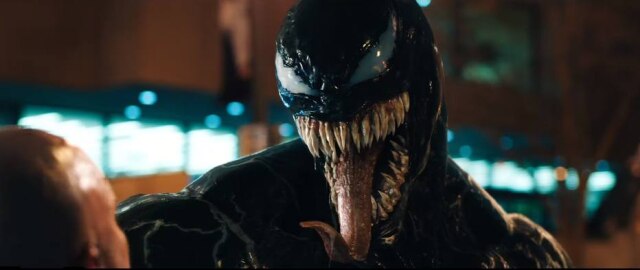 Reprodução de cena do trailer de 'Venom'/Sony Motion Pictures A Sony agradou aos fãs e mostrou o Venom em novo trailer do filme homônimo