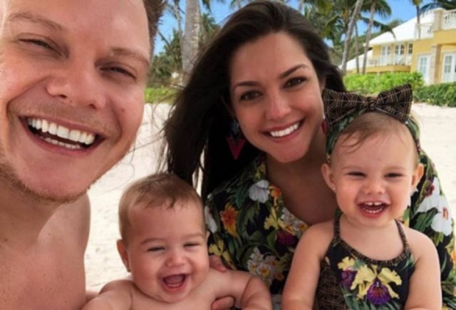 Foto: Instagram / @micheltelo Michel Teló, Taís Fersoza, Melinda e Teodoro.