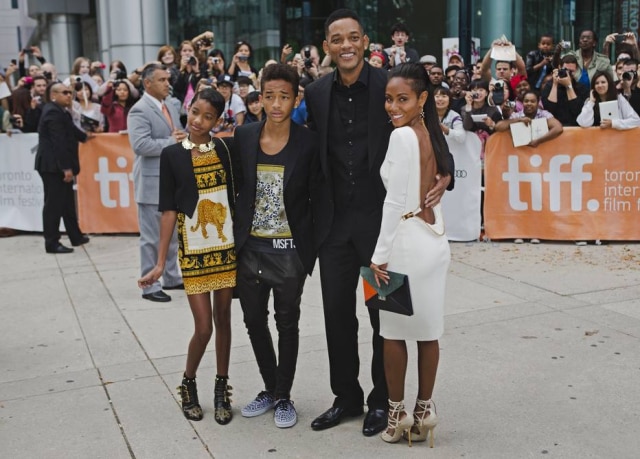 REUTERS/Mark Blinch Will Smith, Jada Pinkett Smith e seus filhos Willow e Jaden.