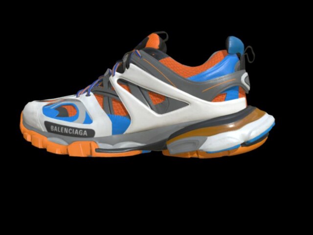 Balenciaga/Divulgação A lateral do Track: modelo é robusto mas traz elementos dos tênis de corrida dos anos 2000