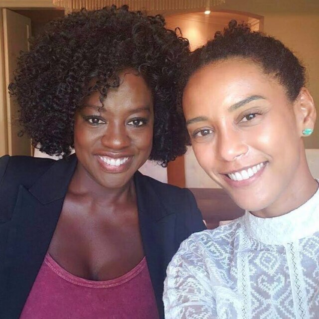 Instagram/@taisdeverdade Taís Araújo registrou seu encontro com Viola Davis, na casa da atriz norte-americana.