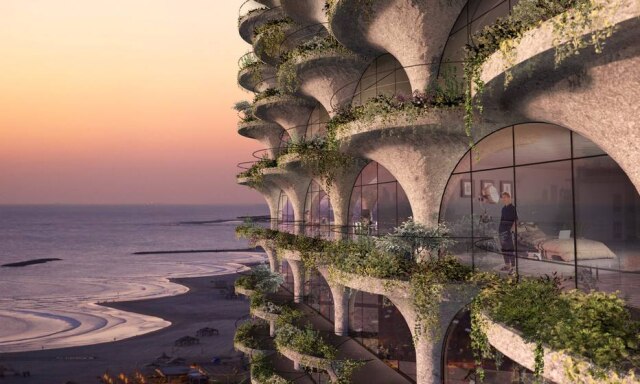 Studio Dror House Plant, conjunto residencial em construção em Tel Aviv, Israel, onde natureza e arquitetura se entrelaçam