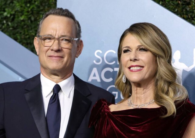 Monica Almeida/ Reuters Tom Hanks e Rita Wilson no SAG Awards em janeiro
