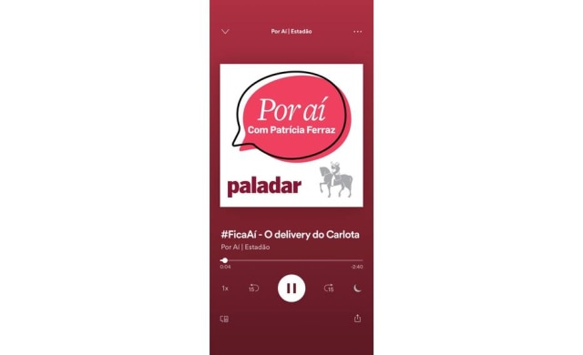Reprodução Spotify Podcast Por Aí ganhou a #FicaAí em tempos de coronavírus.