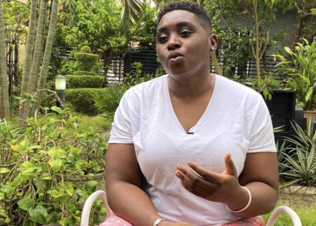 REUTERS/Seun Sanni Pamela Adie fala sobre o filme nigeriano "Ife", em 'Lagos'