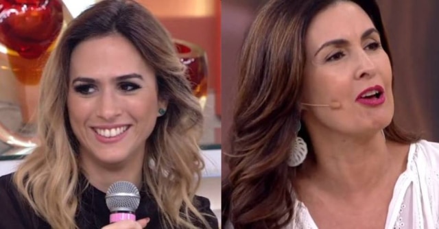 Reprodução/Globo Tatá Werneck e Fátima Bernardes no 'Encontro'.