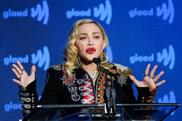 Eduardo Munoz/ Reuters Madonna recebeu o prêmio Advocacia pela Mudança, em maio de 2019