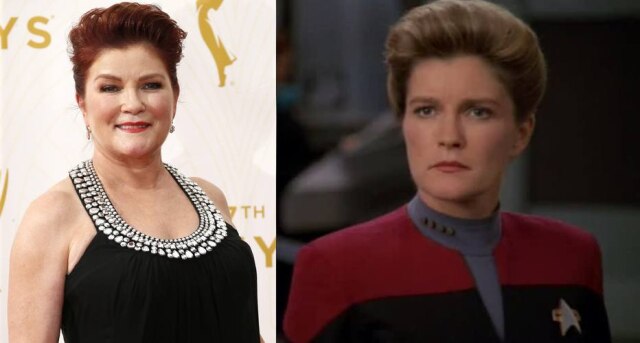 Danny Moloshok/Invision for the Television Academy/AP Images I CBS Paramount / Reprodução Kate Mulgrew irá interpretar novamente a Capitã Janeway, primeira protagonista mulher de uma série da franquia 'Star Trek'