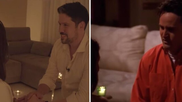 YouTube / @Mari Palma | Reprodução de 'Friends' / NBC Phelipe Siani e Mari Palma tiveram pedido de casamento inspirado em 'Friends'