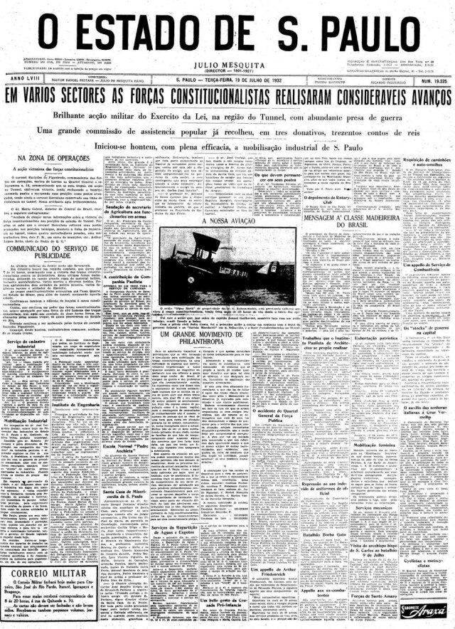 Acervo Estadão Estadão - 19/7/1932