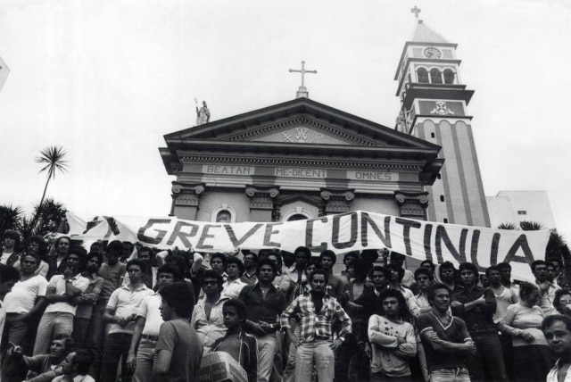  Igreja apoia greve de metalúrgicos do ABC em 1980.