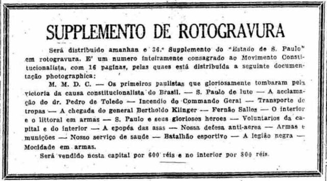 >> Estadão - 24/8/1932