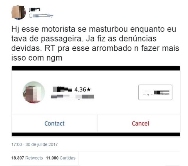 Reprodução/Twitter Denúncia ganhou repercussão no Twitter