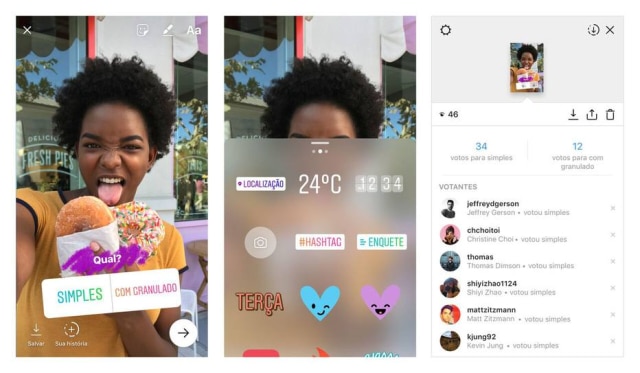 Instagram/Divulgação A opção está disponível junto com os stickers