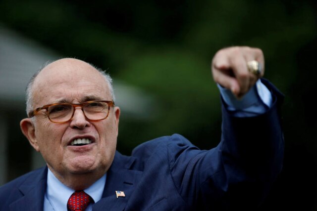 REUTERS/Leah Millis Rudy Giuliani é ex-advogado de Donald Trump e defendeu teorias falsas nas eleições norte-americanas de 2020.