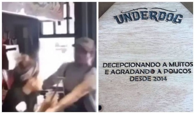 Instagram/@underdogbar Responsável pela Underdog, em Pinheiros, explica que objetivo era satirizar 'chef bipolar' e não incentivar violência contra a mulher.