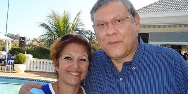 Journalist Milton Neves with his wife Lenice Call Magnoni Neves.